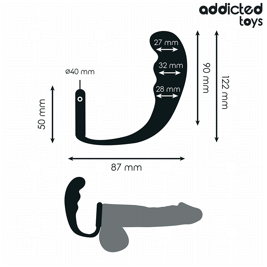 ADDICTED TOYS - PLUG ANAL AVEC ANNEAU MODÈLE 4