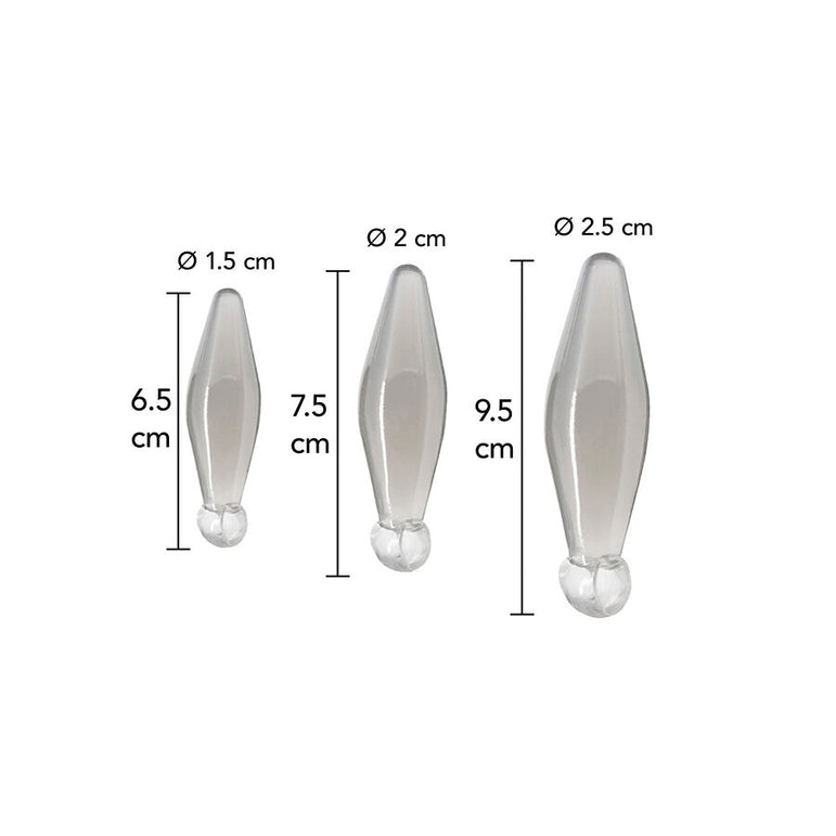 TOYJOY - JEU ANAL FINGER RIMMER 3 PIÈCES TRANSPARENT