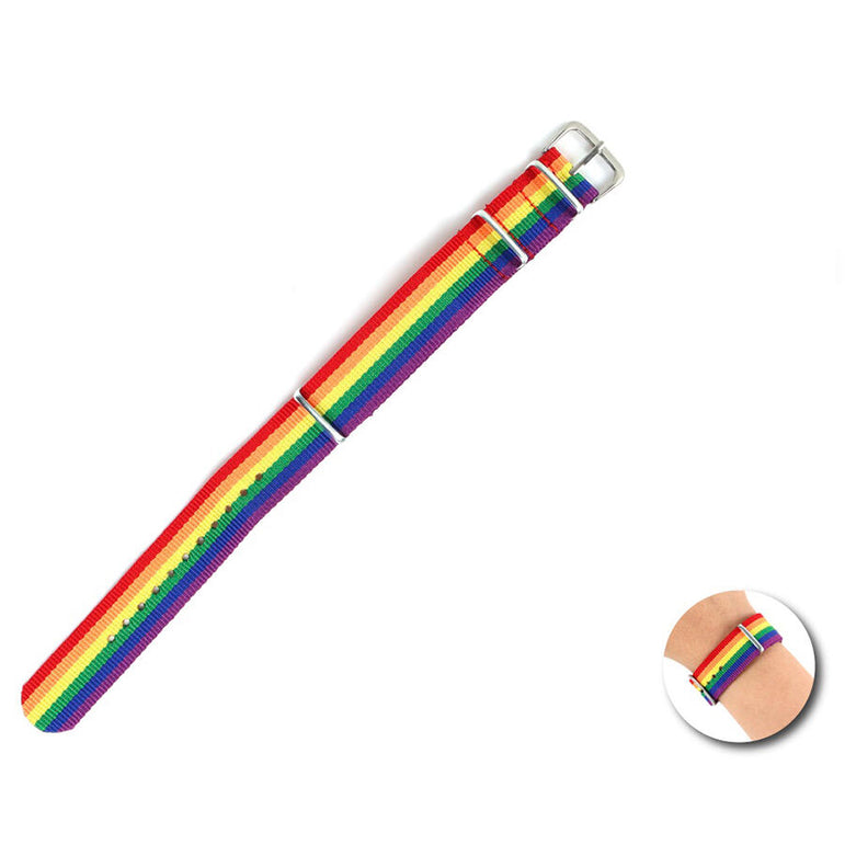 FIERTÉ - BRACELET DRAPEAU ARC-EN-CIEL