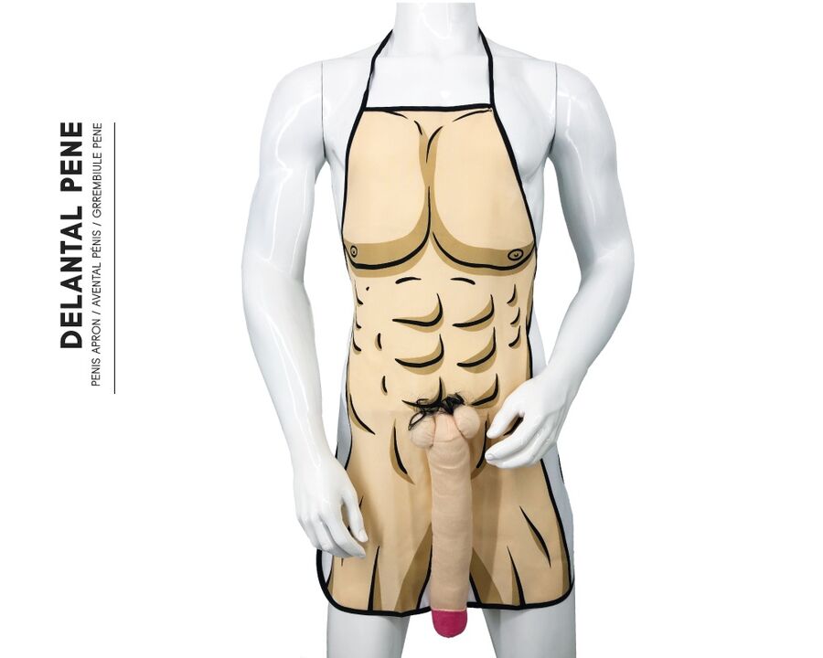 DIABLO PICANTE - TABLIER PÉNIS 3D MUSCULAIRE ET AUDACIEUX