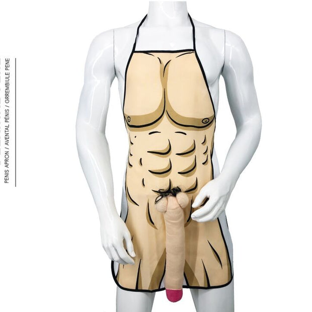 DIABLO PICANTE - TABLIER PÉNIS 3D MUSCULAIRE ET AUDACIEUX