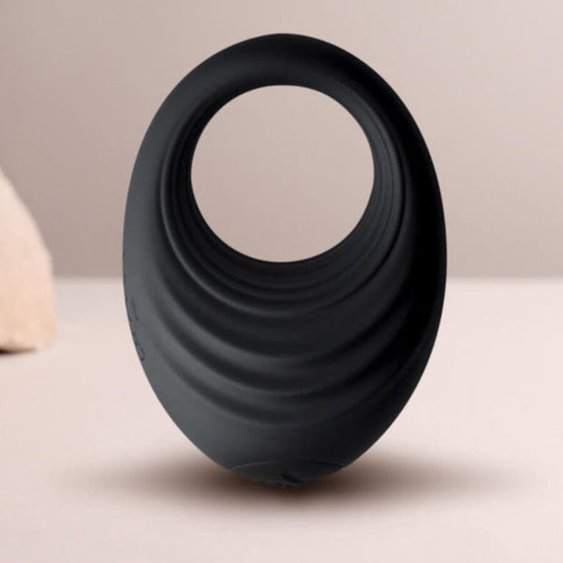 ROCKS-OFF - ANNEAU PÉNIS VIBRANT SPIRE BLACK