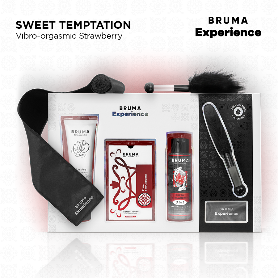 BRUMA XPERIENCE - KIT TENTATION VIBRO-ORGASMIQUE À LA FRAISE DOUCE