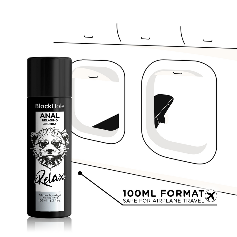BLACK HOLE - RELAXANT ANAL JOJOBA RELAX BASE SILICONE 100 ML