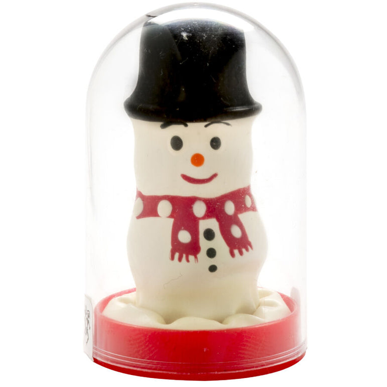 CONDOMERIE - PRÉSERVATIFS FANTAISIE PEINTS À LA MAIN BONHOMME DE NEIGE