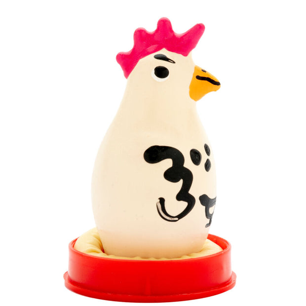 CONDOMERIE - PRÉSERVATIFS FANTAISIE PEINTS À LA MAIN COQ COCKY