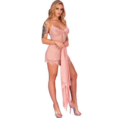 LIVCO CORSETTI FASHION - HYEONA Nuisette et String - Rose