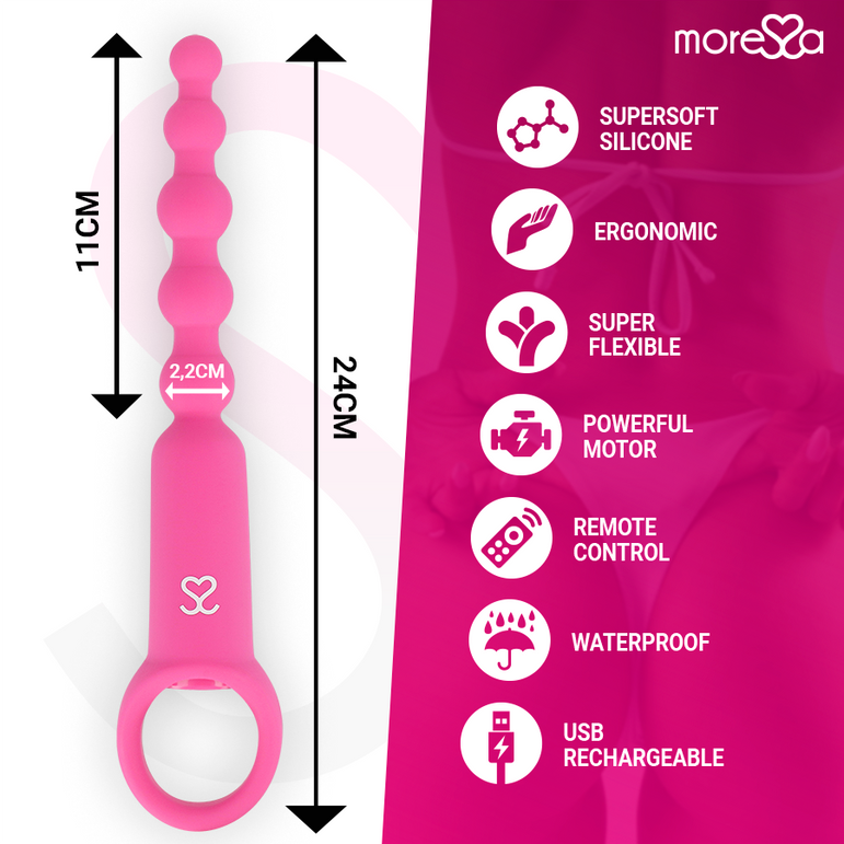 MORESSA - RONIE TÉLÉCOMMANDE PLAISIR ANAL ROSE