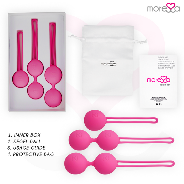 MORESSA - OSIAN SET PREMIUM SILICONE ROSE (Osian One - 51 g | Osian Two - 101 g | Osian Three 85 g)