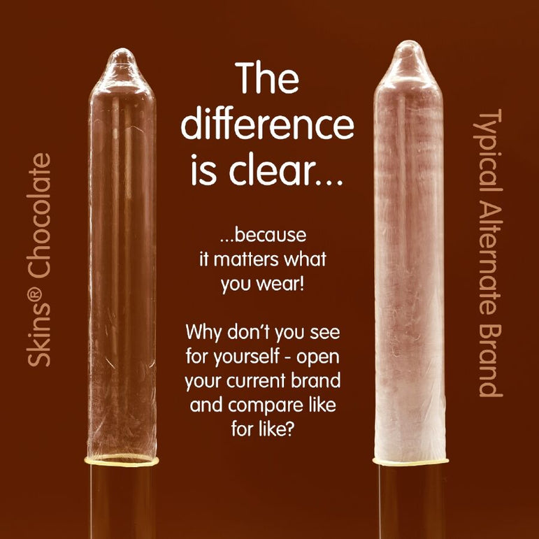SKINS - PACK DE 8 PRÉSERVATIFS PREMIUM CHOCOLAT