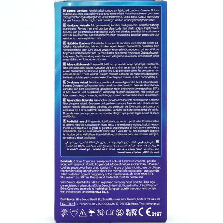 SKINS - PRÉSERVATIFS NATURELS PREMIUM PACK 8