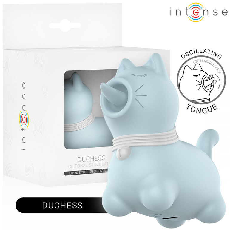 INTENSE - STIMULATEUR DUCHESSE AVEC LANGUE ROTATIVE 360º BLEU