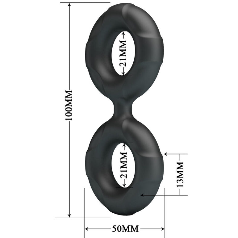 CRAZY BULL - RADWAN DOUBLE BAGUE EN SILICONE MODÈLE 19