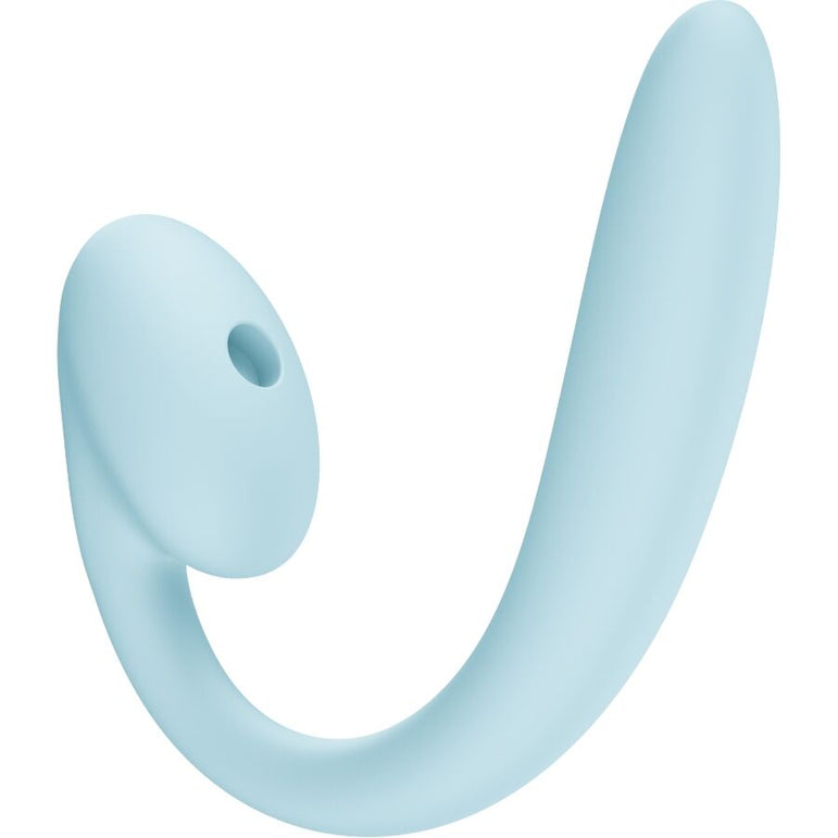 FUN FACTORY - VIBRATEUR À DOUBLE IMPULSION D'AIR CRESCENDO INSERABLE BLEU GLACÉ