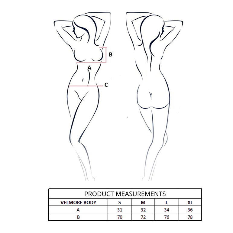PASSION - BODY VELMORE BLEU L/XL