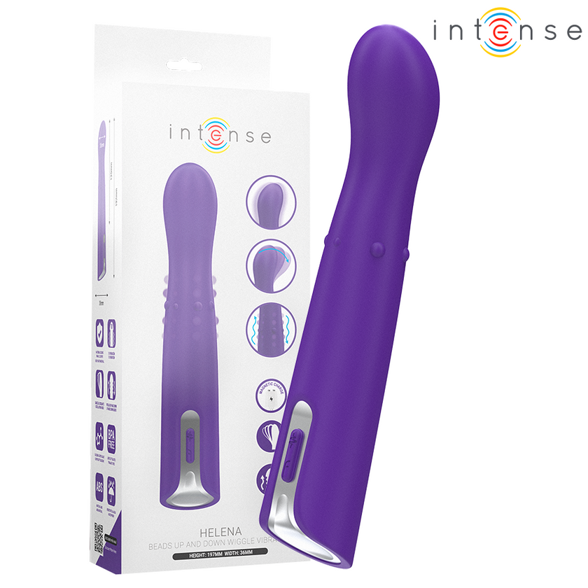INTENSE - VIBRATEUR HELENA BEADS UP & DOWN WIGGLE 13,5 CM