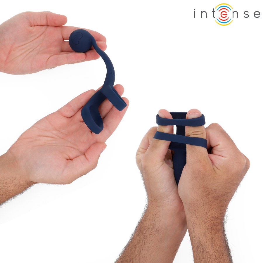 INTENSE - TYSON COCK RING AVEC BOULE VIBRANTE Ø 3,2 CM