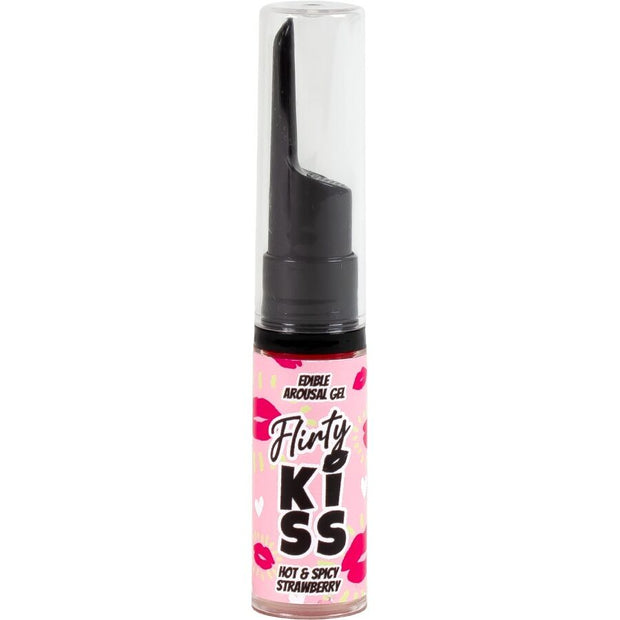 SECRETPLAY - GELS COQUINS BAISERS AVEC EFFETS DE SEXE ORAL FRAISE & MENTHE 2 X 8 GR