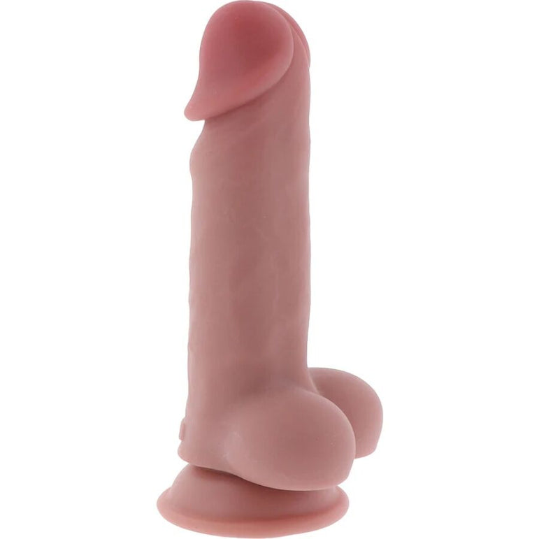 GET REAL - PÉNIS RÉALISTE DE LUXE AVEC TESTICULES EXTRA ÉPAIS DE 17 CM