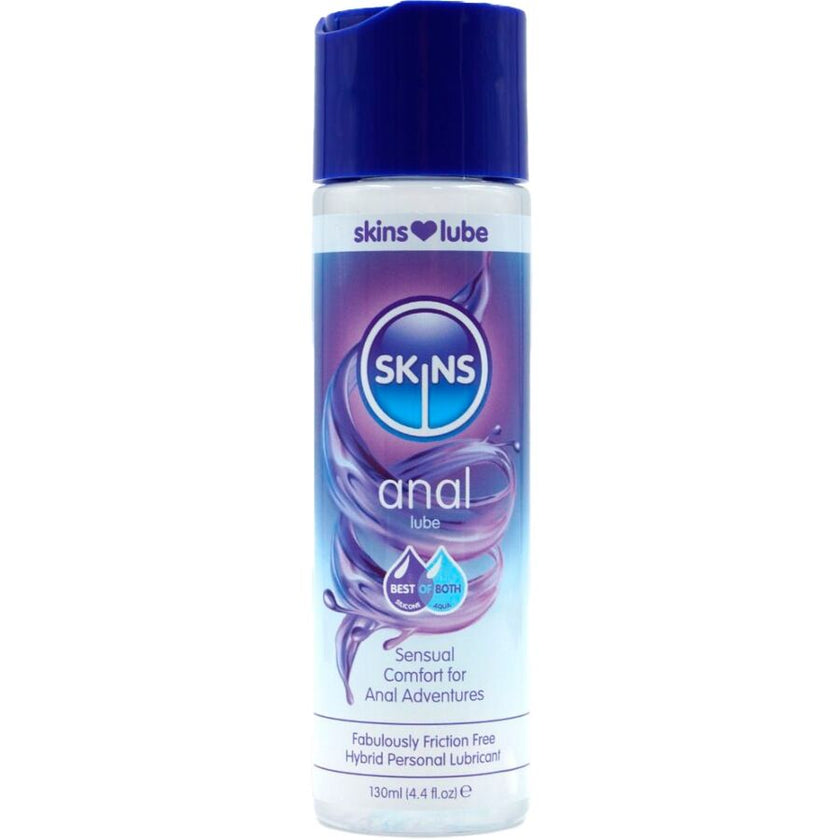 SKINS - Lubrifiant anal hybride à base d'eau et de silicone 130 ml