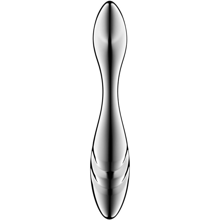 SATISFYER - PURE GRAVITY 3 GODEMICHET DOUBLE EXTRÉMITÉ EN ACIER INOXYDABLE