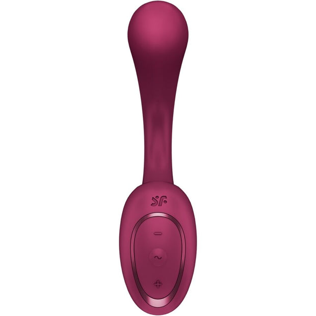 SATISFYER - G FOR GODDESS 2 BOUTEILLE VIBRATEUR LAPIN BORDEAUX