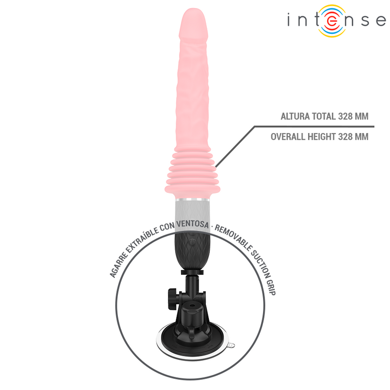 INTENSE - VIBRATEUR À POUSSÉE TÉLÉCOMMANDÉ CYNTHIA AVEC CHAUFFAGE