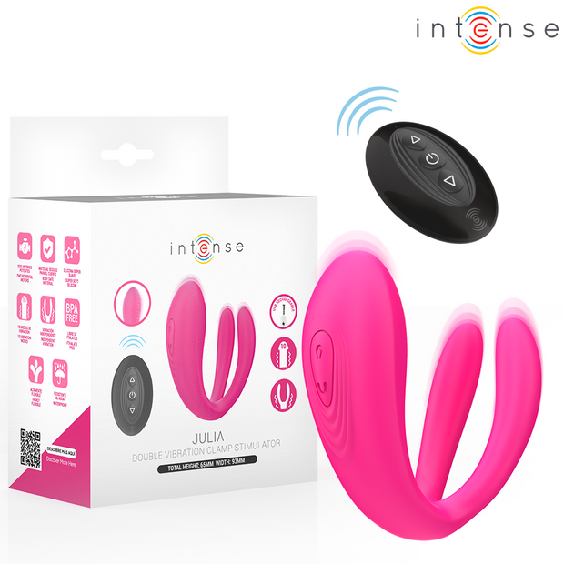 INTENSE - JULIA DOUBLE VIBRATEUR À PINCE STIMULATEUR AVEC TÉLÉCOMMANDE