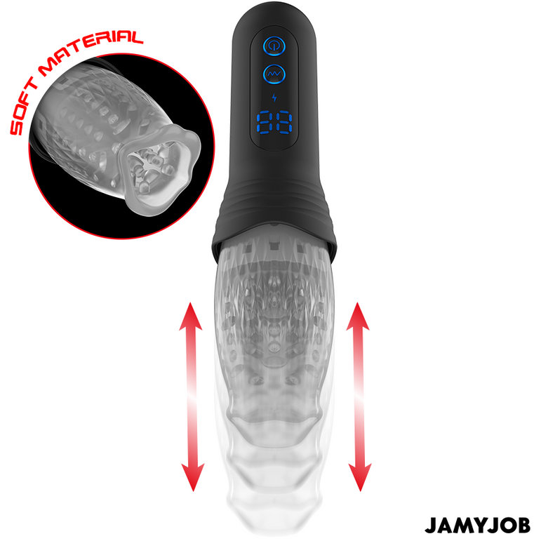 JAMYJOB - MASTURBATEUR BLOW-R AVEC MOUVEMENT DE POUSSÉE ET DE ROTATION