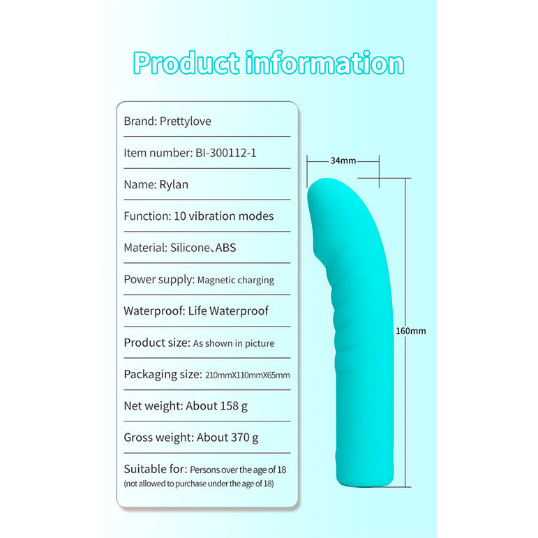 PRETTY LOVE - RYLAN VIBRATEUR G-SPOT BLEU