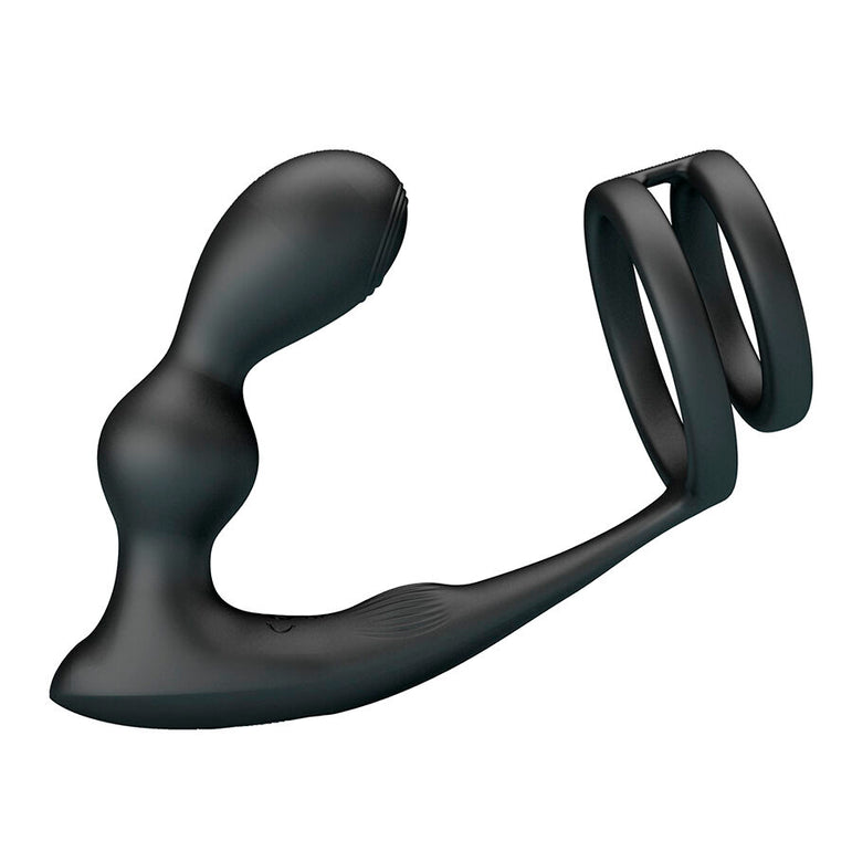 MR PLAY - PLUG ANAL VIBRANT AVEC ANNEAU PÉNIS ET TÉLÉCOMMANDE