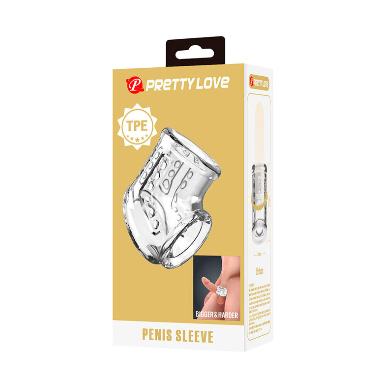 PRETTY LOVE - GAINE PÉNIENNE COURTE ET TRANSPARENTE