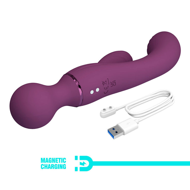 PRETTY LOVE - VIBRATEUR POINT G VIOLET POLYVALENT