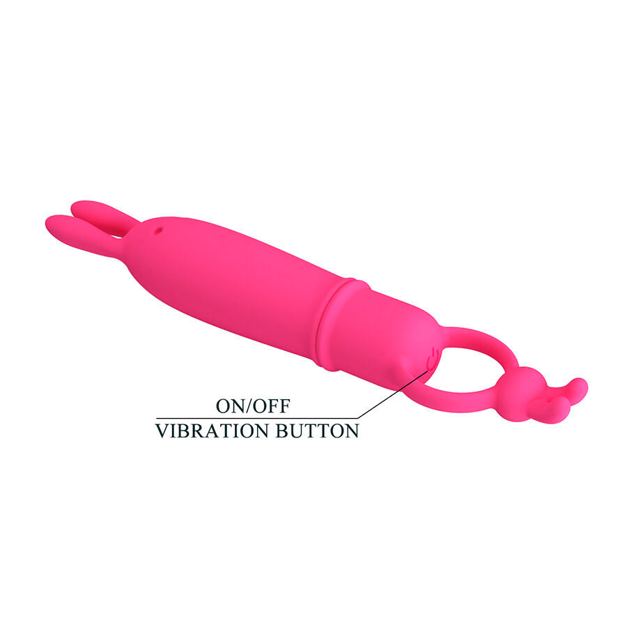 PRETTY LOVE - DELIA VIBRATEUR RABBIT AVEC ANNEAU DE RÉSISTANCE