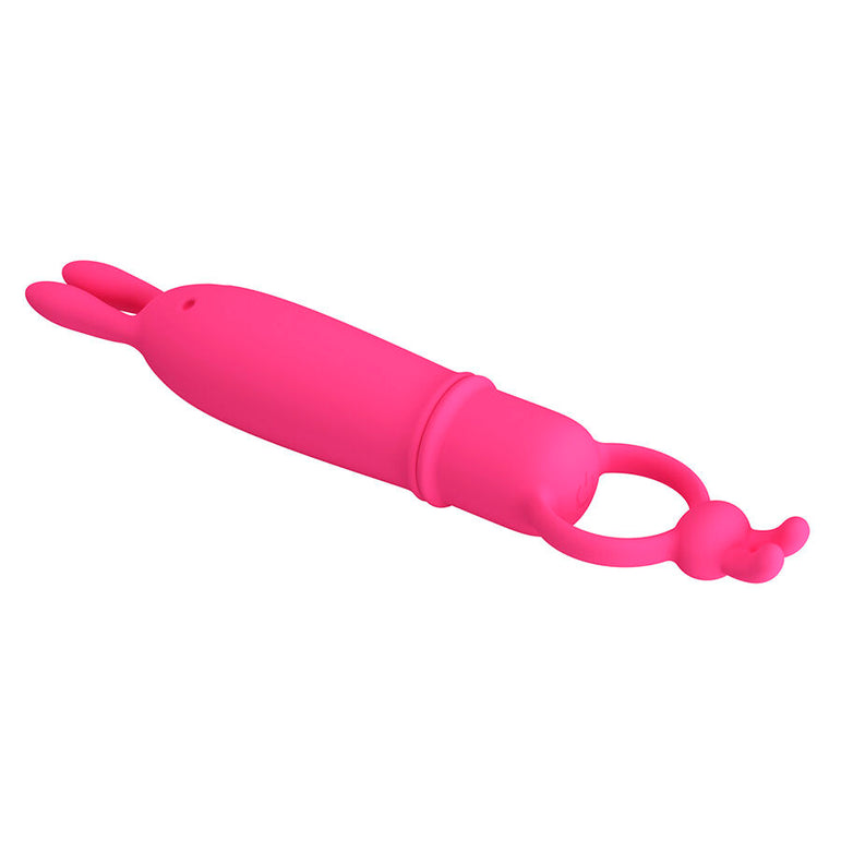 PRETTY LOVE - DELIA VIBRATEUR RABBIT AVEC ANNEAU DE RÉSISTANCE