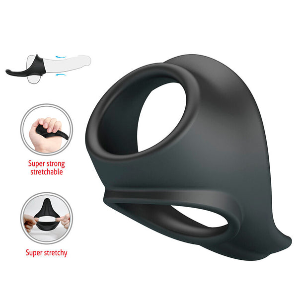 CRAZY BULL - ZADOK ANNEAU ERGONOMIQUE AVEC STIMULATEUR PÉRINÉAL