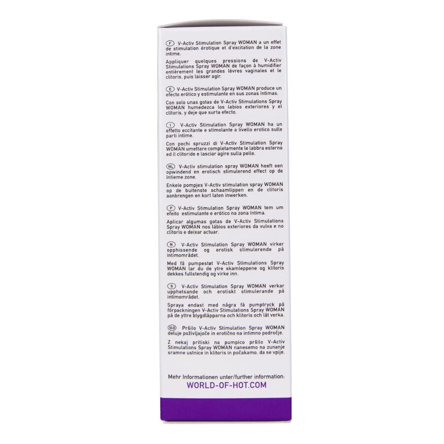 HOT - V-ACTIV SPRAY STIMULANT POUR FEMME 50 ML