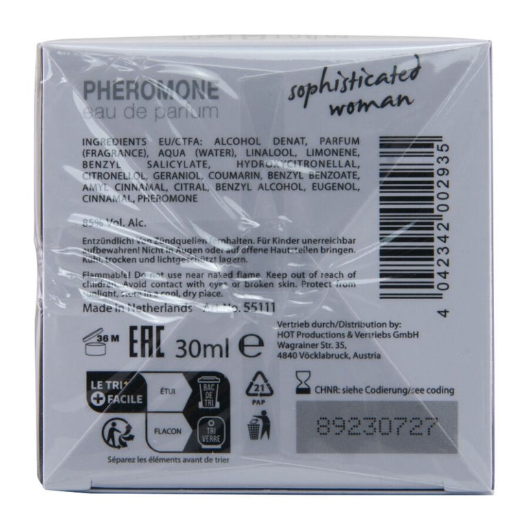 HOT - PARFUM AUX PHÉROMONES LONDON SOPHISTICATED WOMAN 30 ML