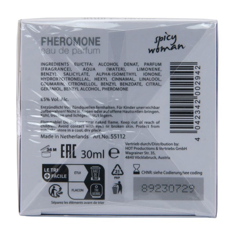 HOT - PARFUM AUX PHÉROMONES MIAMI SPICY WOMAN 30 ML