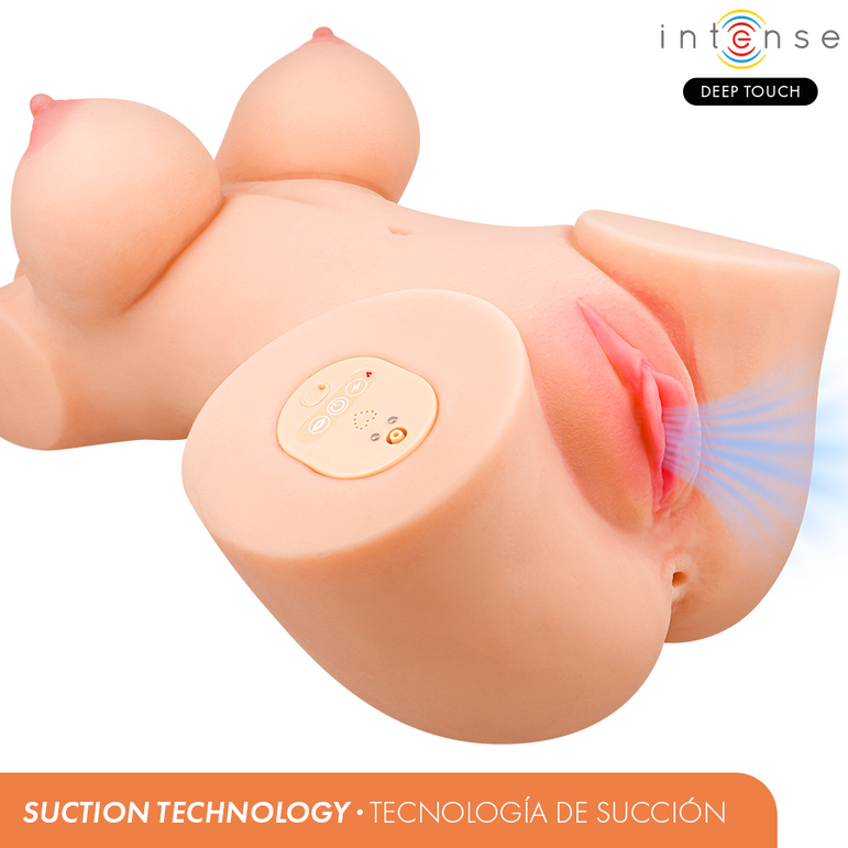 INTENSE DEEP TOUCH - VERO TORSE, VAGIN AVEC SUCCION, CHALEUR, VIBRATION ET EFFETS VOCAUX AVEC TÉLÉCOMMANDE 5,5 KG