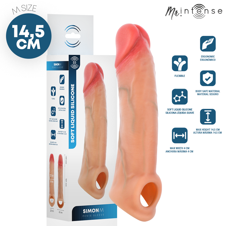 MR INTENSE - SIMON MANCHON PÉNIS M 14,5 CM -Ø- 4 CM