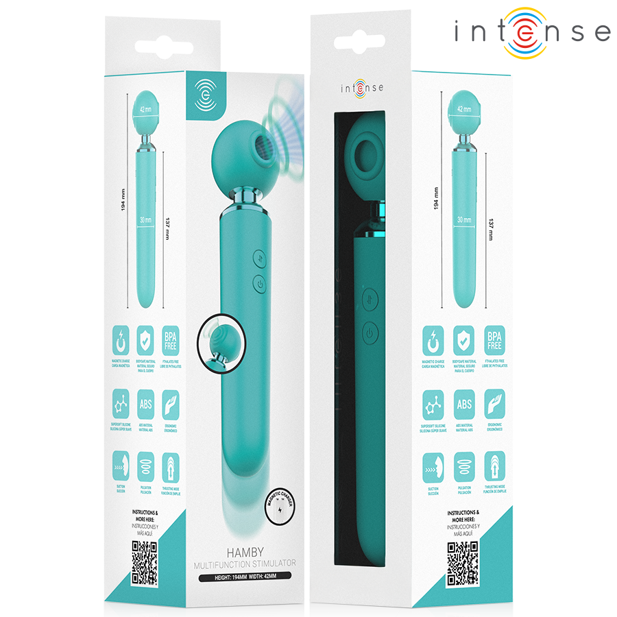 INTENSE - HAMBY STIMULATEUR MULTIFONCTIONNEL À SUCCION ET VIBRATION