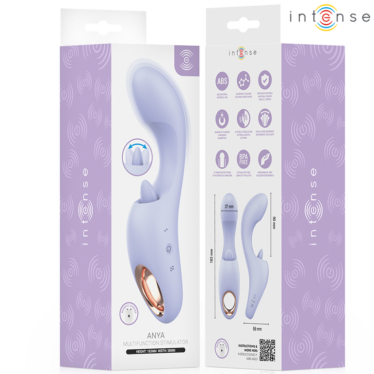 INTENSE - ANYA STIMULATEUR DE VIBRATIONS ET DE MOUVEMENTS MULTIFONCTIONNEL