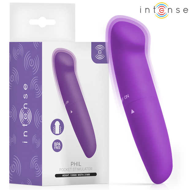 INTENSE - PHIL VIBRATEUR POINT G VIOLET 13 CM