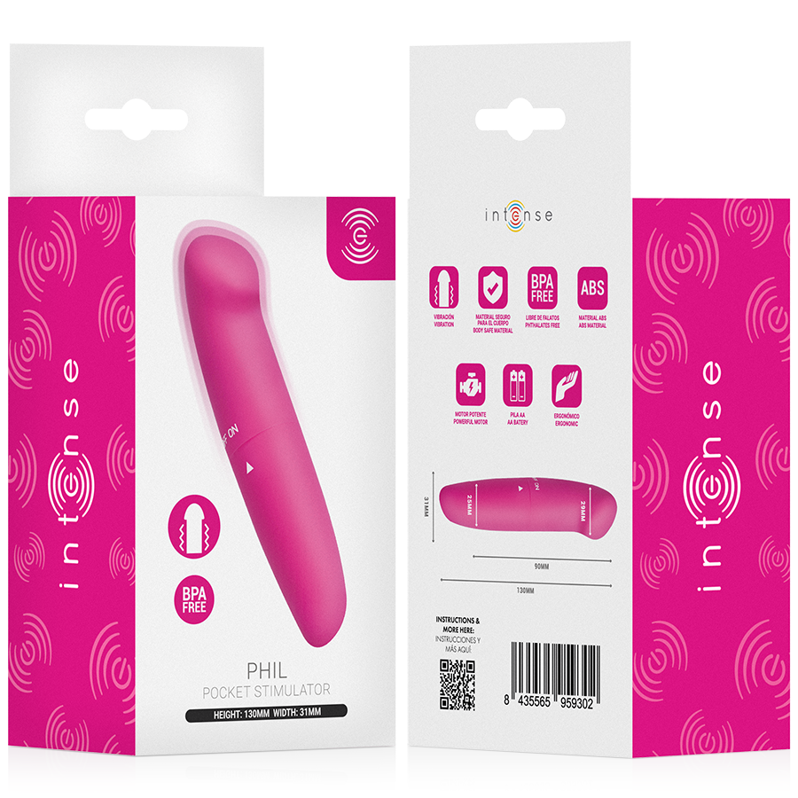 INTENSE - PHIL VIBRATEUR POINT G ROSE 13 CM