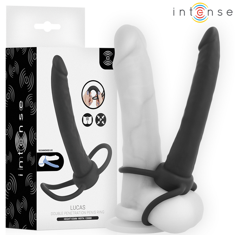 INTENSE - LUCAS GODE ANAL AVEC ANNEAU PÉNIEN ET TESTICULAIRE EN SILICONE