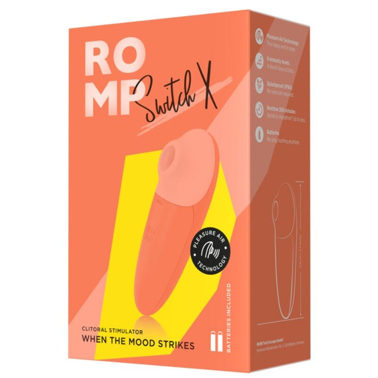 ROMP - SWITCH X STIMULATEUR CLITORIAL 6 NIVEAUX ORANGE