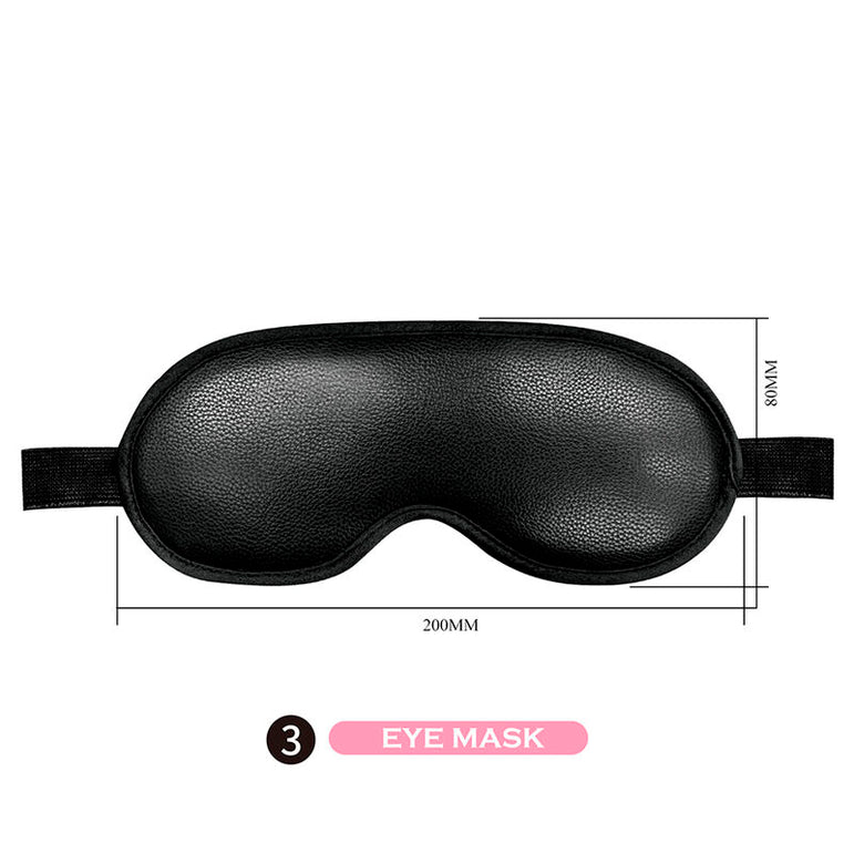 PRETTY LOVE - KIT BDSM 8 PIÈCES NOIR