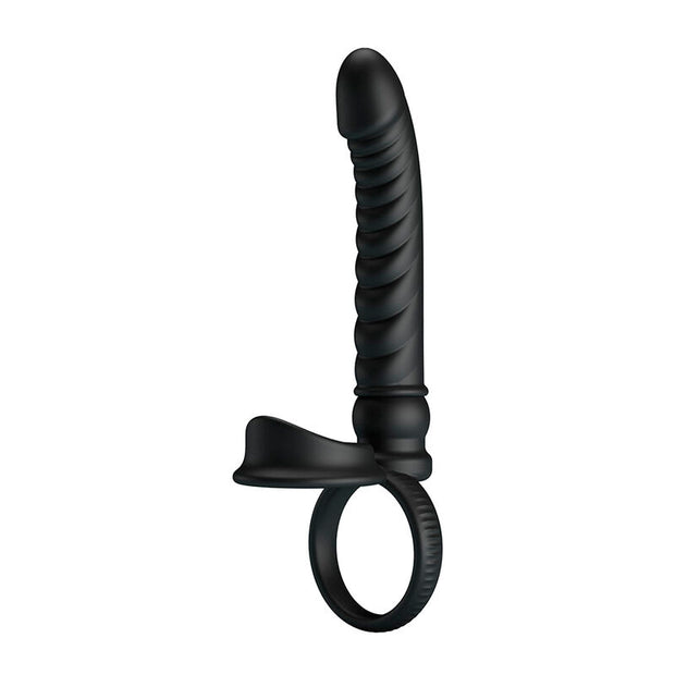 PRETTY LOVE - VIBRATEUR ANAL MERRITT AVEC ANNEAU ET VIBRATION NOIR