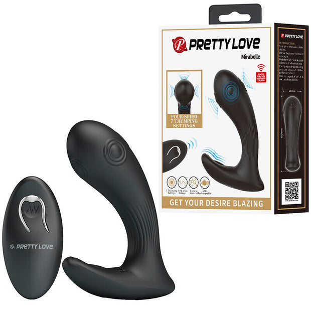 PRETTY LOVE - VIBRATEUR DE PROSTATE MIRABELLE AVEC TÉLÉCOMMANDE